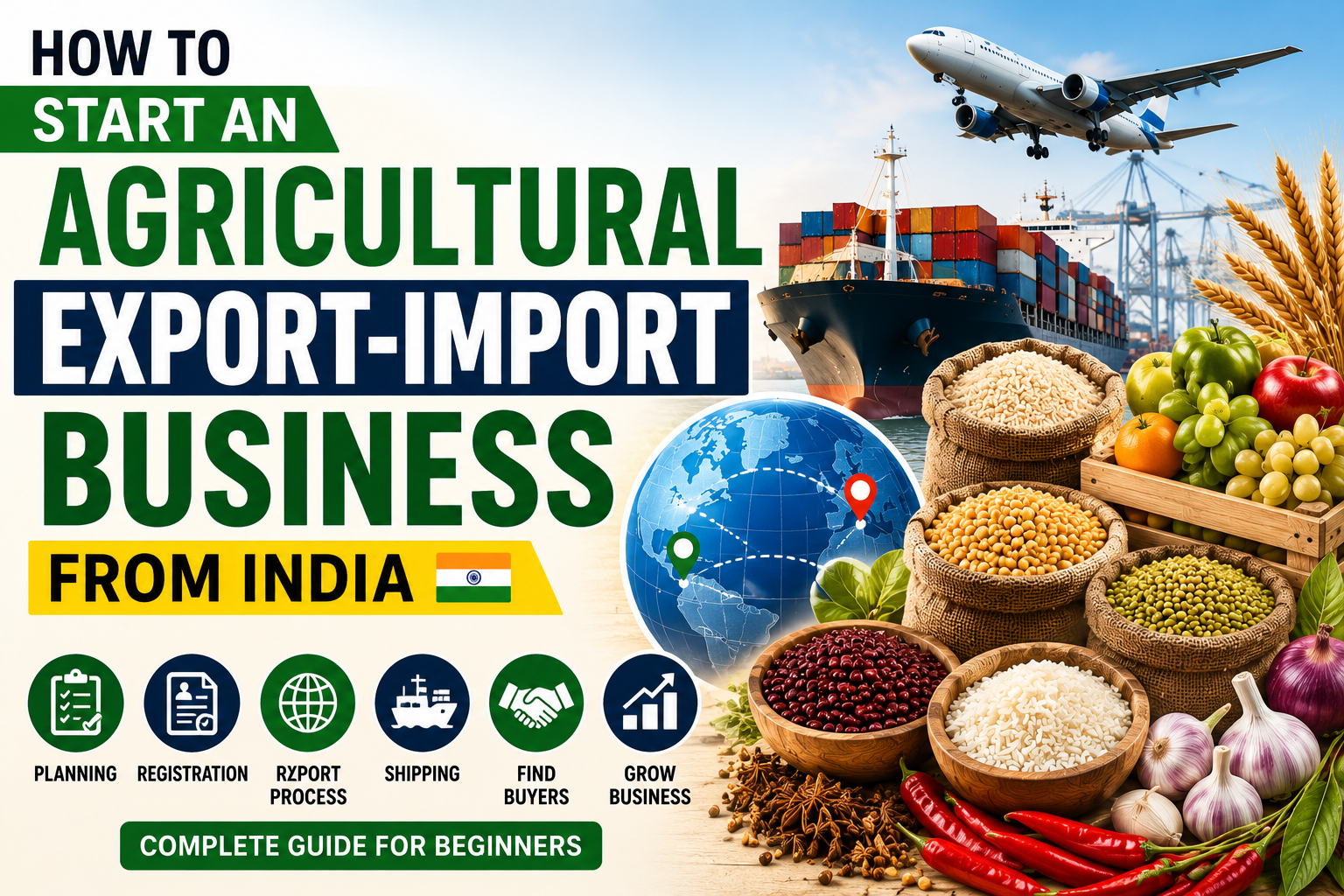 How to Start an Agricultural Export-Import Business from India | Complete Guide